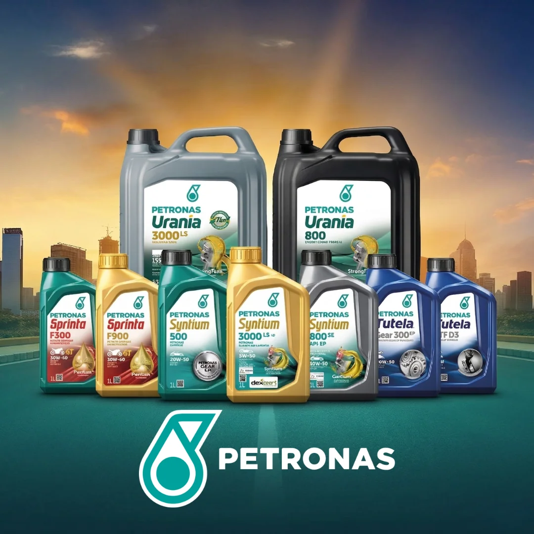 Línea de lubricantes PETRONAS: Urania, Sprinta, Syntium y Tutela