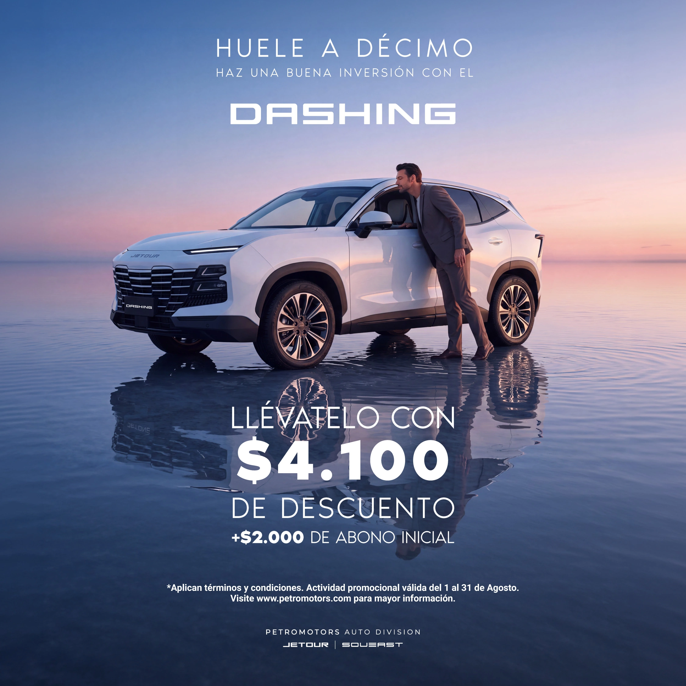 JETOUR DASHING "HUELE A DÉCIMO" – AGOSTO 2026