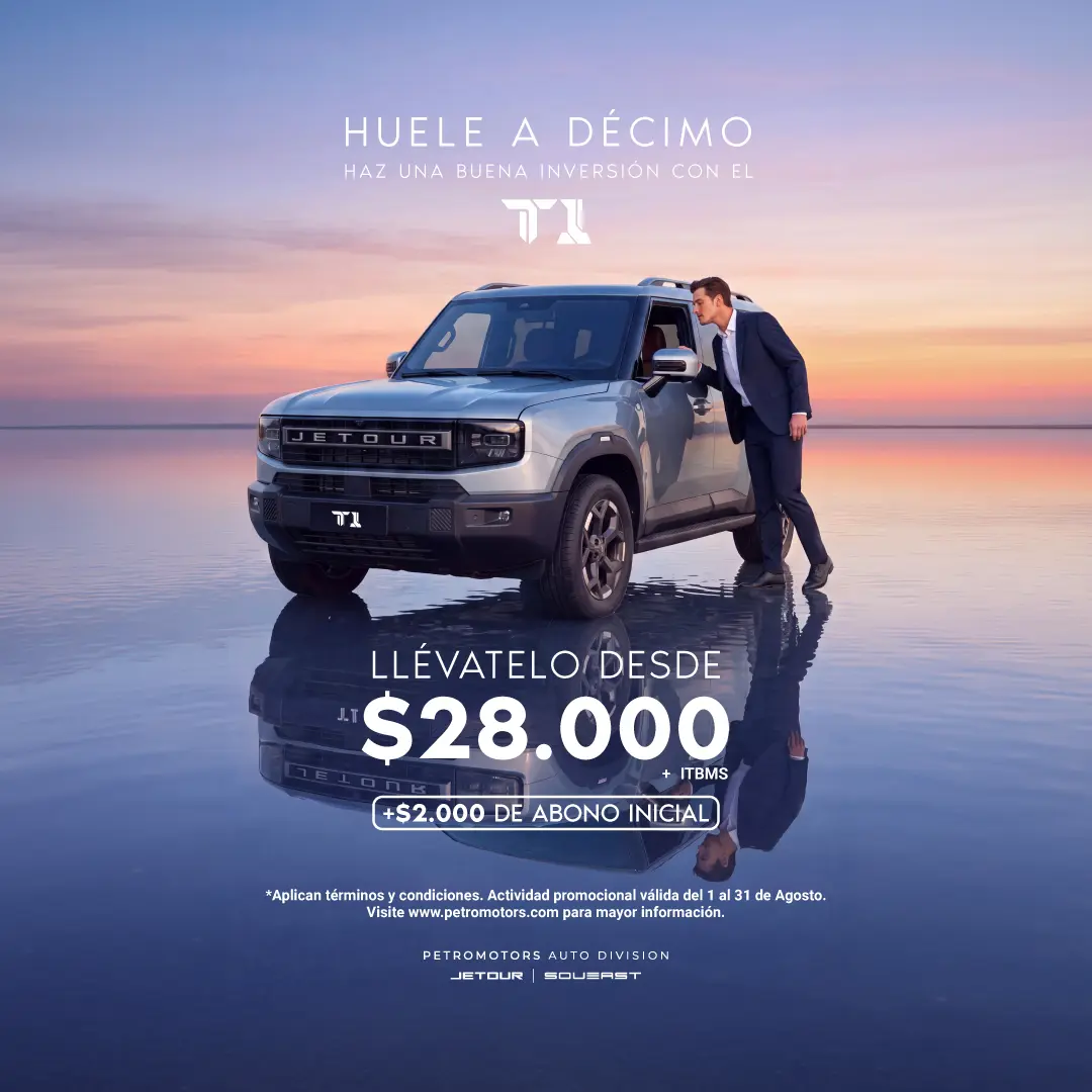 JETOUR T1 "HUELE A DÉCIMO" – AGOSTO 2026