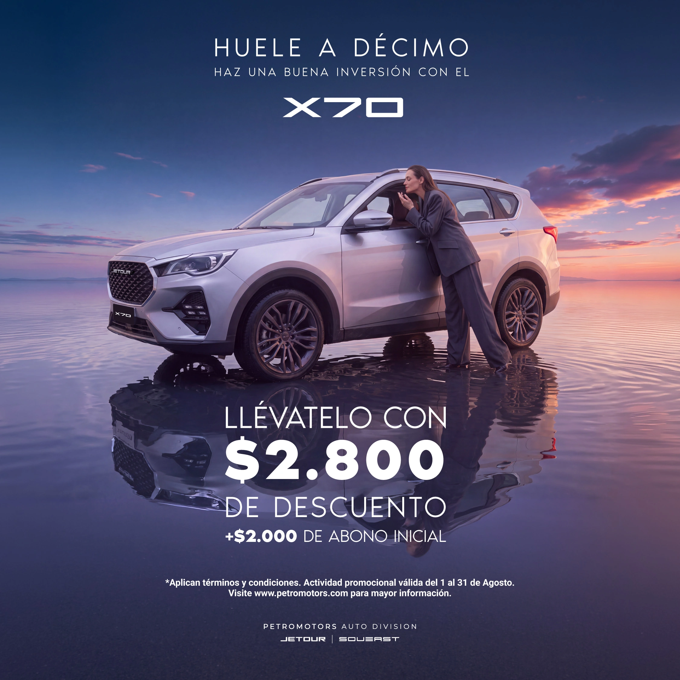 JETOUR X70 "HUELE A DÉCIMO" – AGOSTO 2026