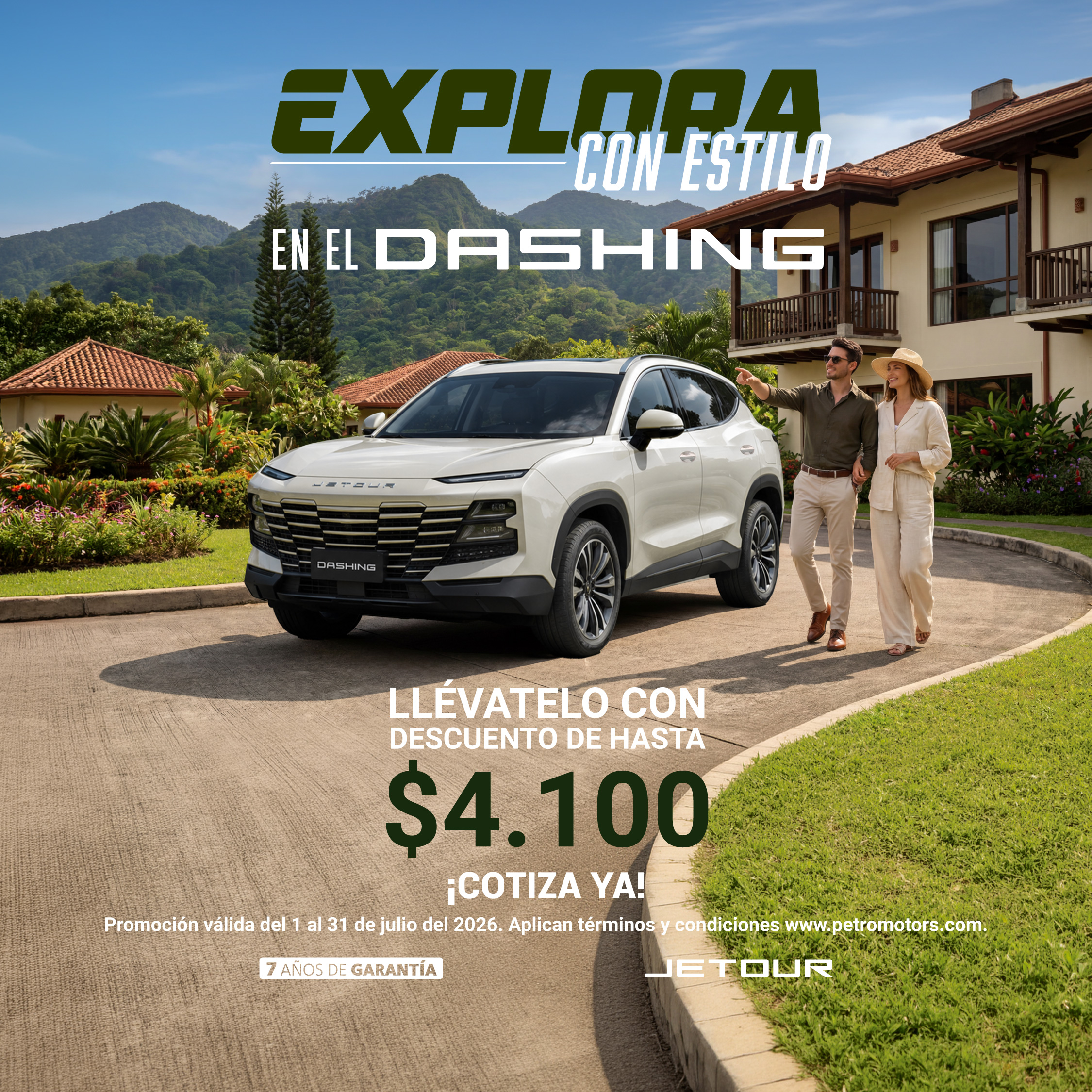DASHING – DESCUENTO HASTA $4,100 – JULIO 2026