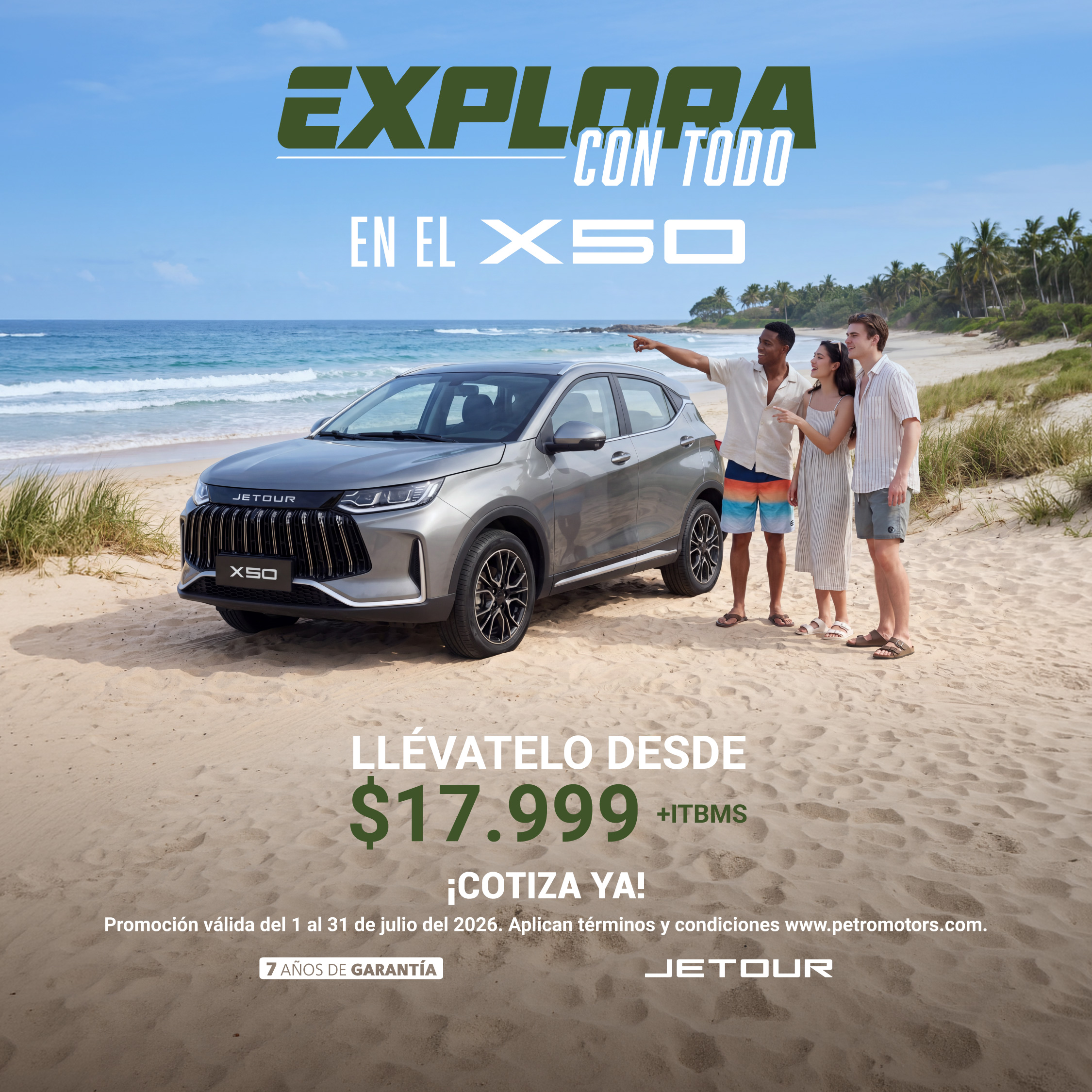 X50 – EXPLORA CON TODO – JULIO 2026