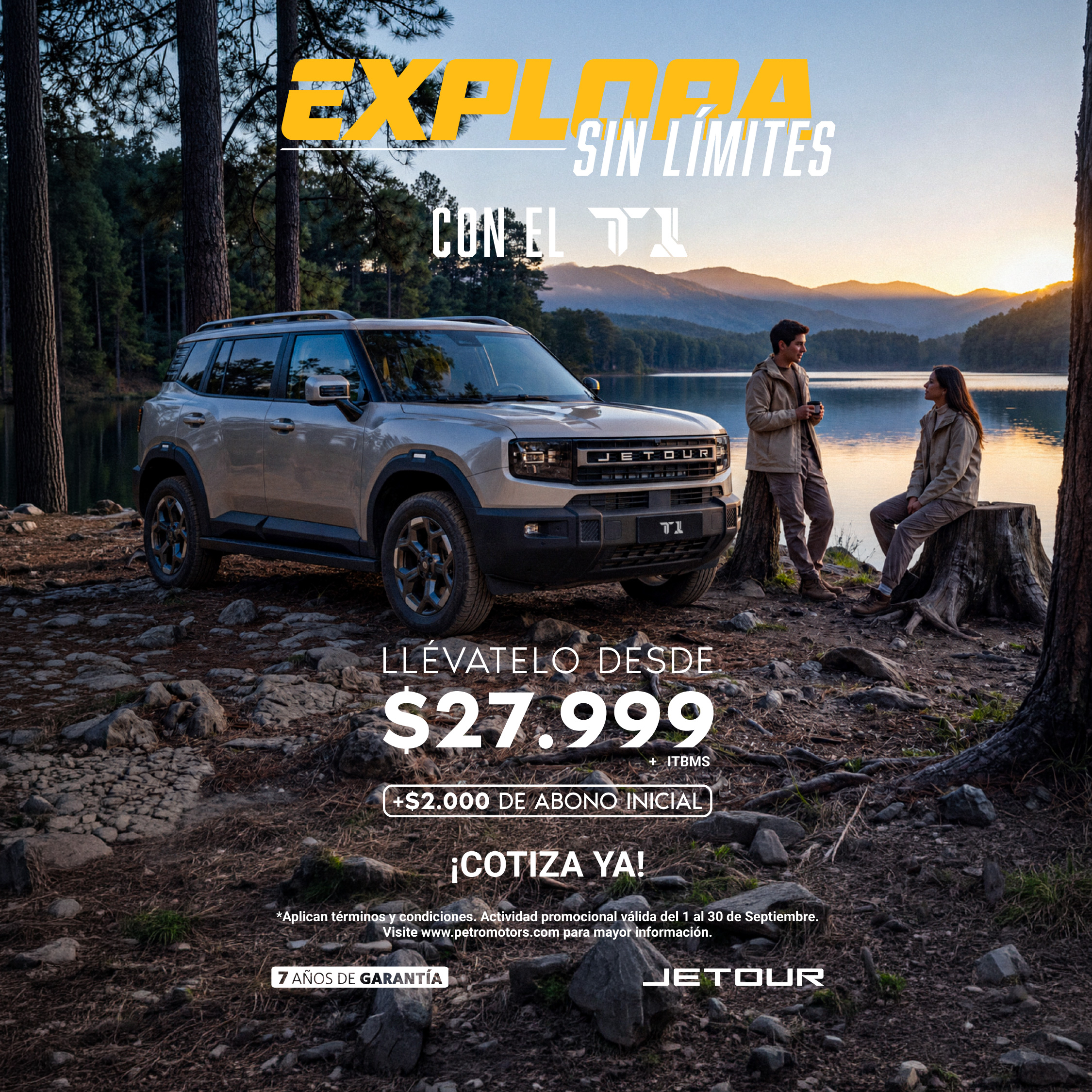 JETOUR T1 "EXPLORA SIN LÍMITES" DESDE $27,999 – SEPTIEMBRE 2026