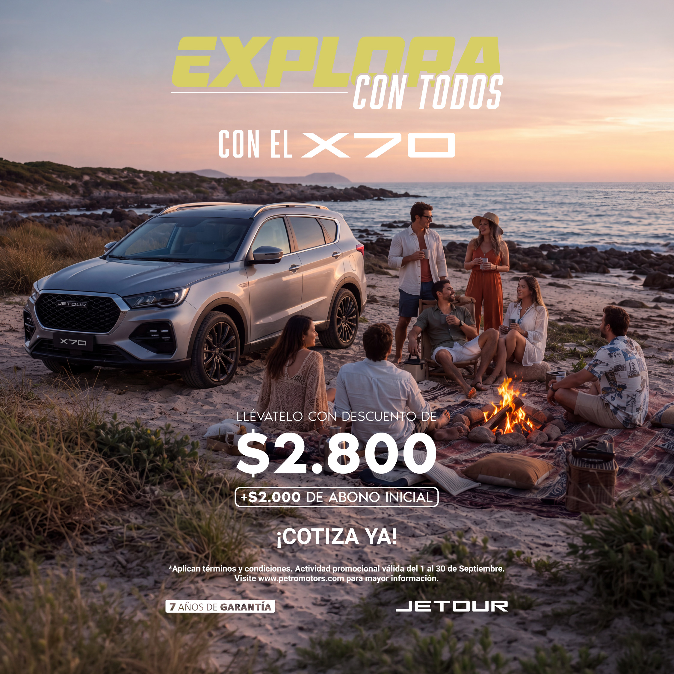 JETOUR X70 "EXPLORA CON TODOS" – SEPTIEMBRE 2026