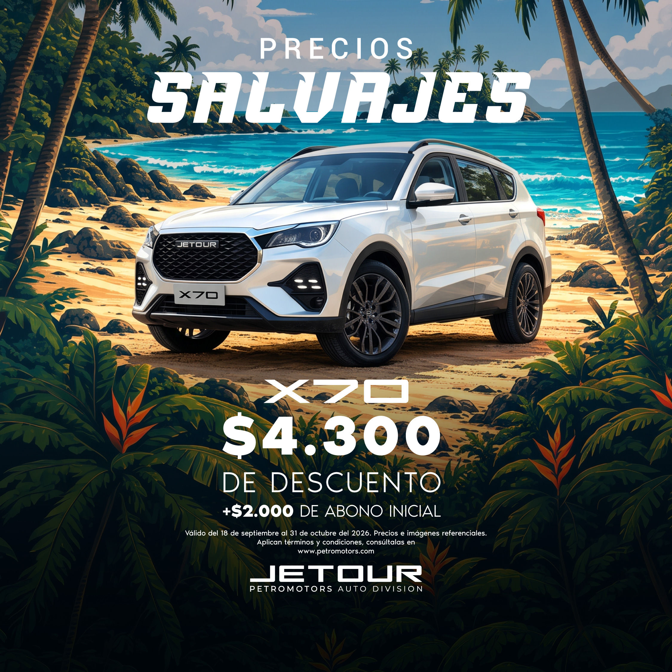 JETOUR X70 "EXPLORA CON TODOS" – SEPTIEMBRE 2026